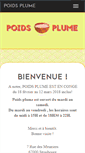Mobile Screenshot of poids-plume.com